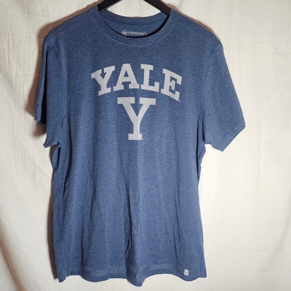 47 Forward Yale University Bulldogs T-Shirt Mens XL Blue Heathered Performance